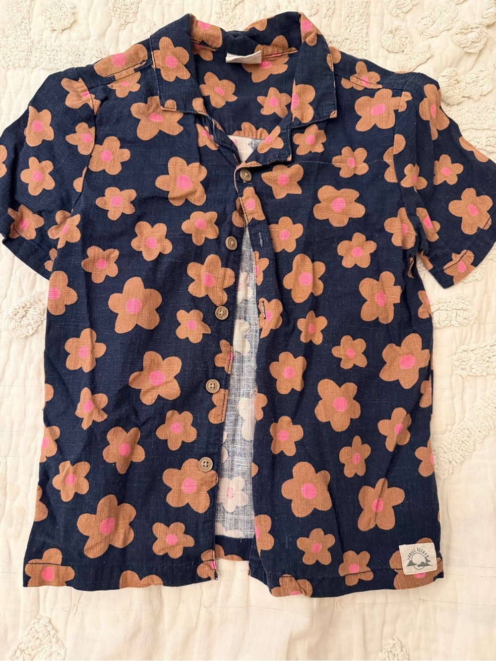 Cotton on boys daisy Button-Front Shirt size 8